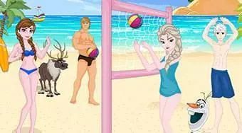 Frozen Beach Volleyball Decoration