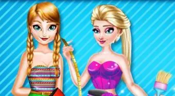 Elsa and Anna Shoe Decor