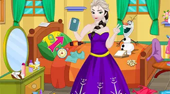 Elsa Selfie Room Cleaning