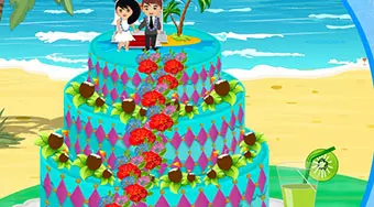 Hawaiian Summer Wedding Cake
