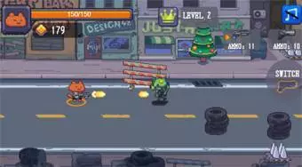 Cat Gunner vs Zombies